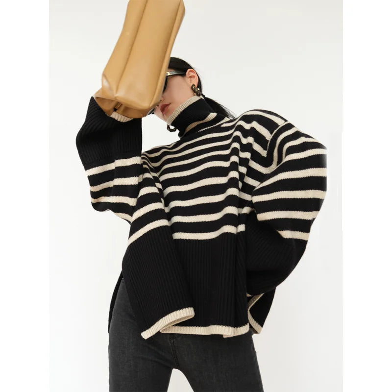 Coltrui Dames – Gestreepte Trui van Katoen voor Casual en Chic Look