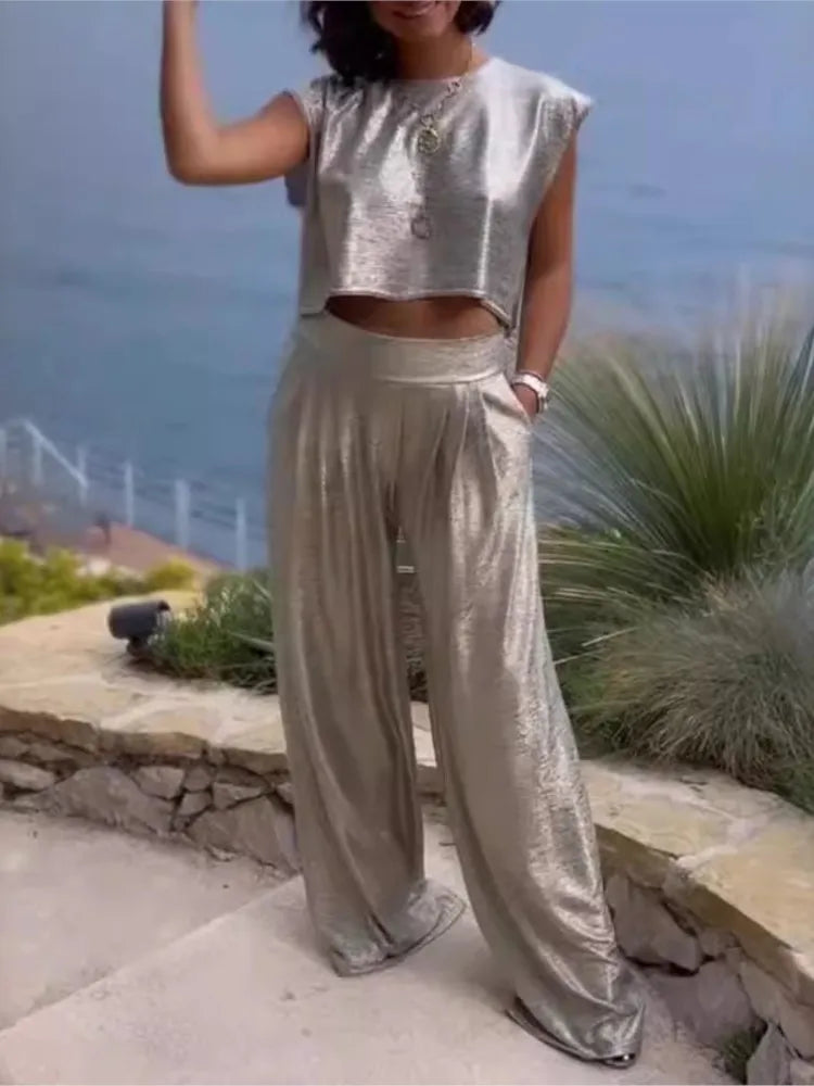 Dames set – Elegante tweedelige outfit voor feesten en casual gelegenheden