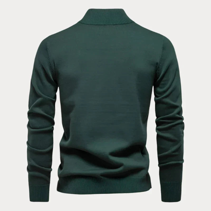 Heren Pullover Kwart Rits – Comfortabele Trui met Rits voor Casual en Sportief Gebruik