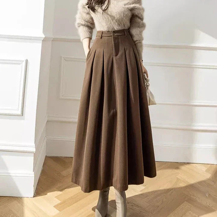 Vouwenrok dames – Elegante plissé rok van chiffon voor feest en casual gebruik