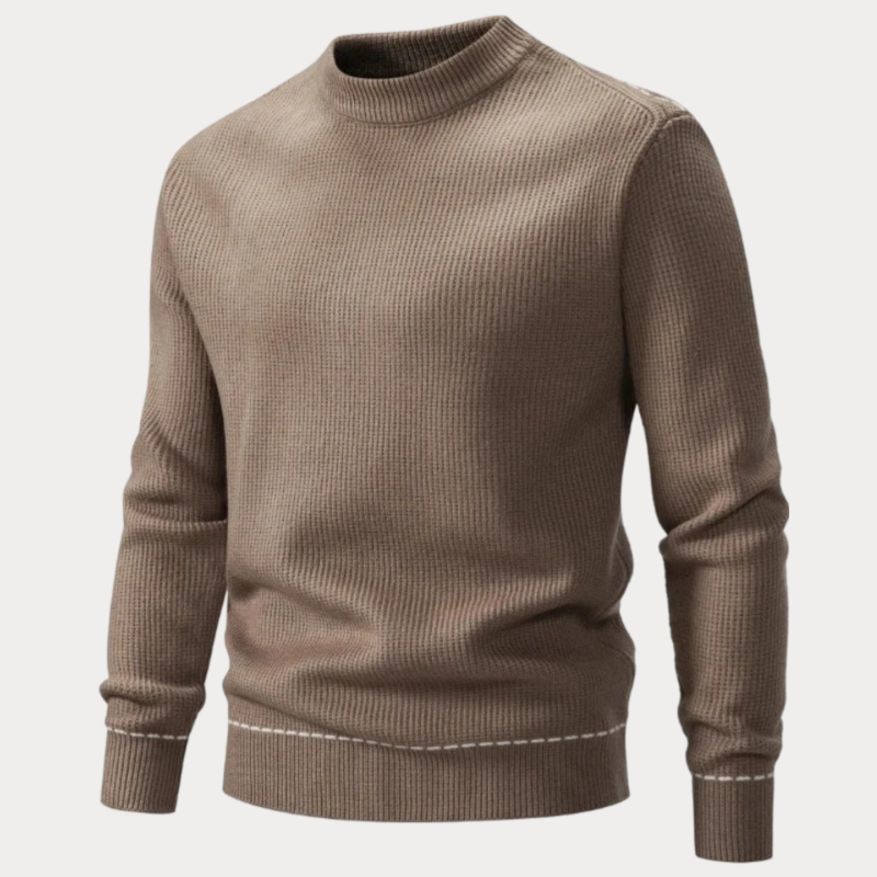 Slim Fit Trui Heren – Klassieke Gebreide Trui van Katoen voor Casual en Formeel