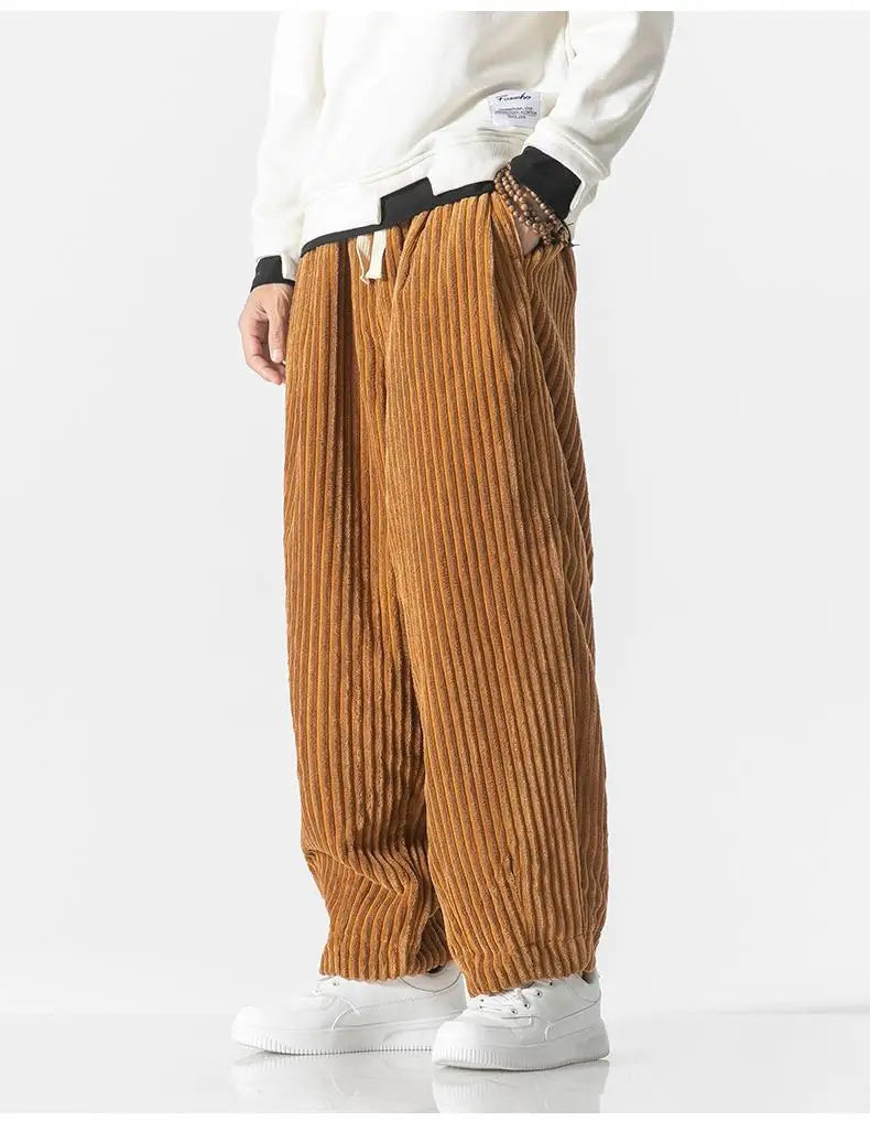 Losse Rechte Broek Heren – Comfortabele Casual Broek van Katoen voor Dagelijks Gebruik
