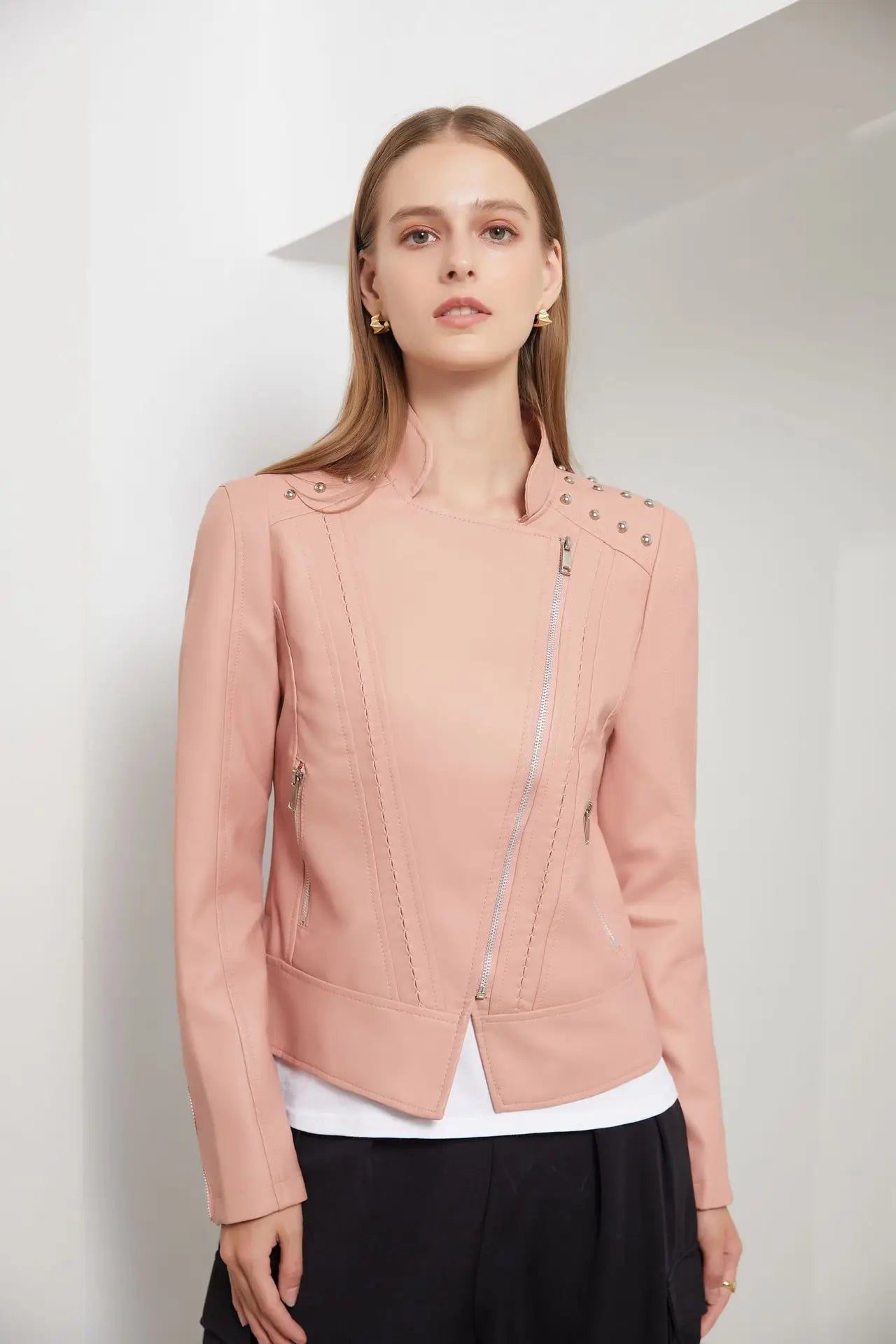 Leren Jas Dames – Elegante Damesjas van Echt Leer voor Herfst en Winter