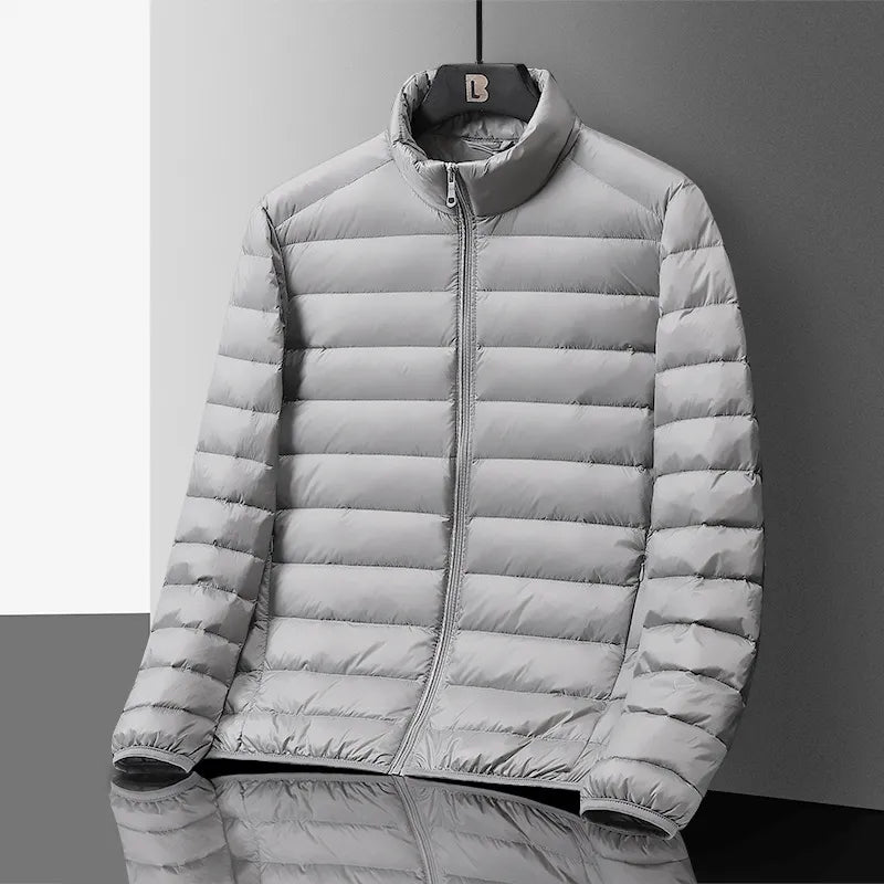 Pufferjack heren – Elegante gestikte winterjas met comfortabele pasvorm