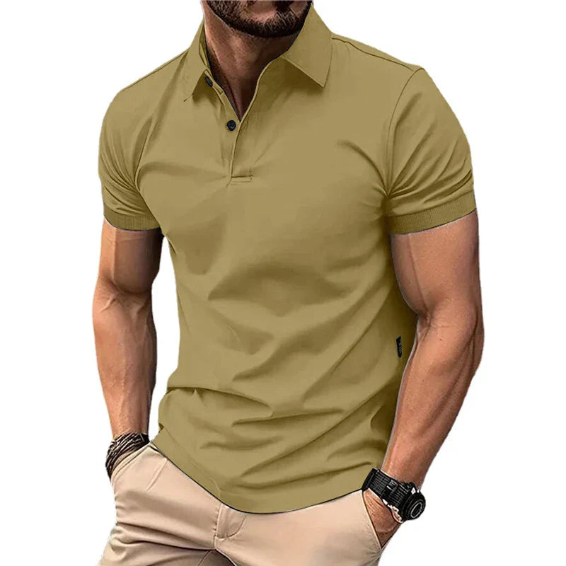 Zomer Polo Heren – Korte Mouwen, Comfortabele Katoenen Poloshirt voor Casual Dagen