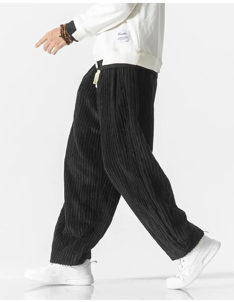 Losse Rechte Broek Heren – Comfortabele Casual Broek van Katoen voor Dagelijks Gebruik