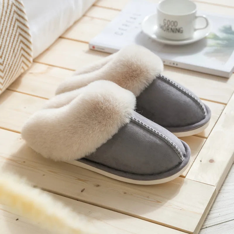 Zachte Huisschoenen Dames – Comfortabele Pantoffels voor Binnen en Relaxen