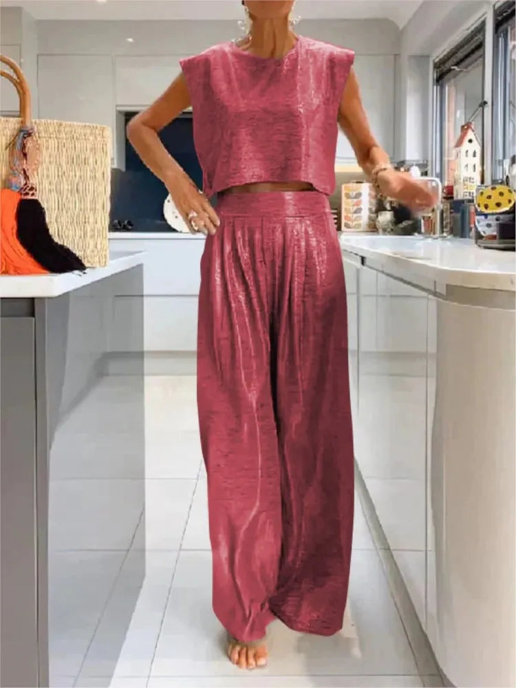 Dames set – Elegante tweedelige outfit voor feesten en casual gelegenheden