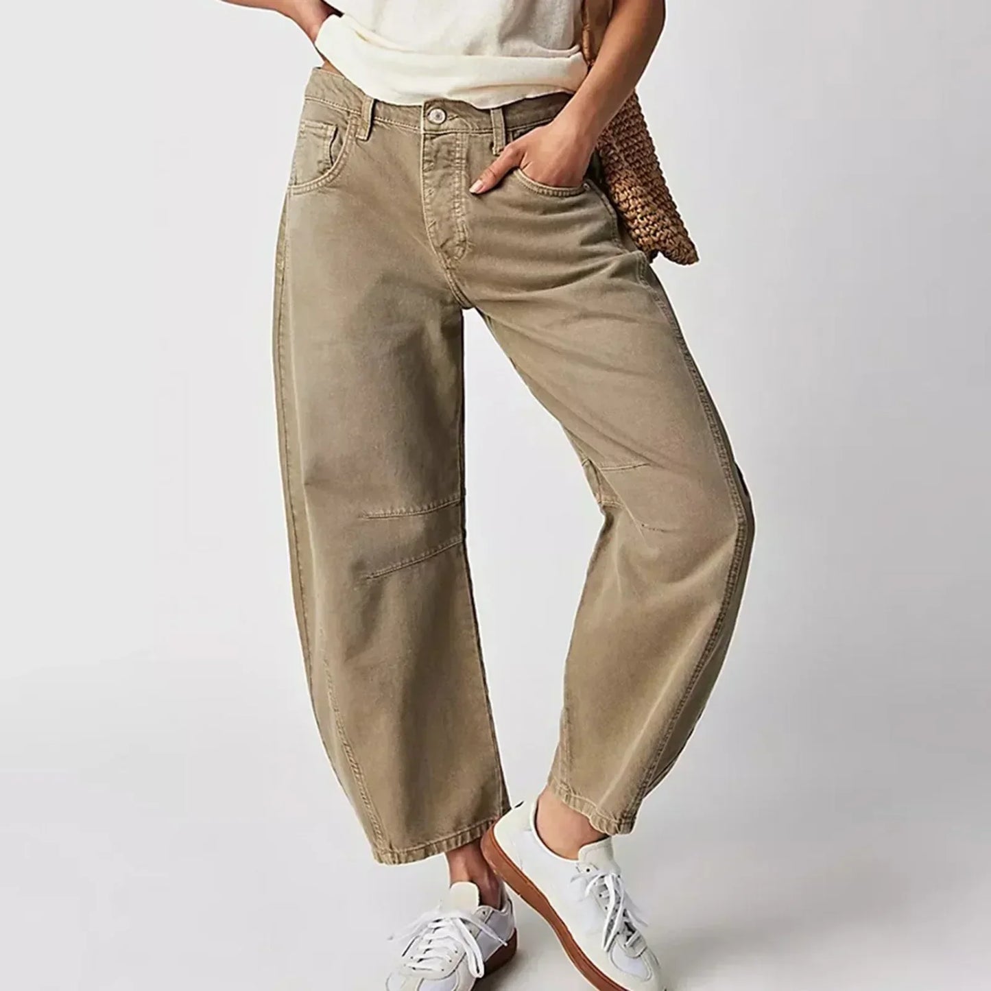 Dames Jeans met Wijde Pijpen – Comfortabele en Trendy Broek voor Casual Outfits