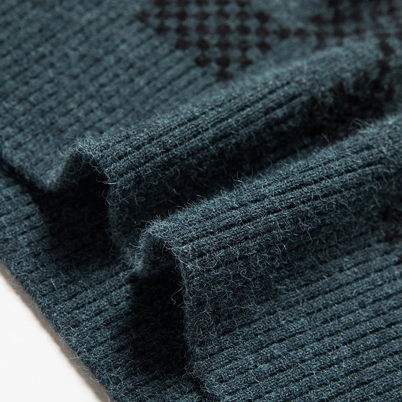 Heren Trui Schaakpatroon – Stylish gebreide trui voor casual en formele gelegenheden