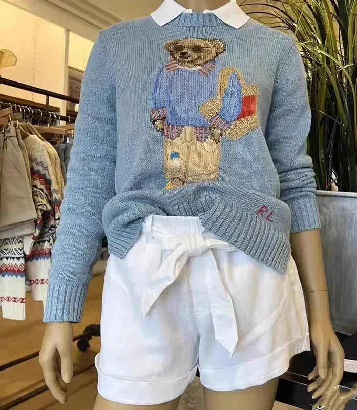 Gebreide Berenpullover Dames – Comfortabele en Stijlvolle Trui voor Herfst