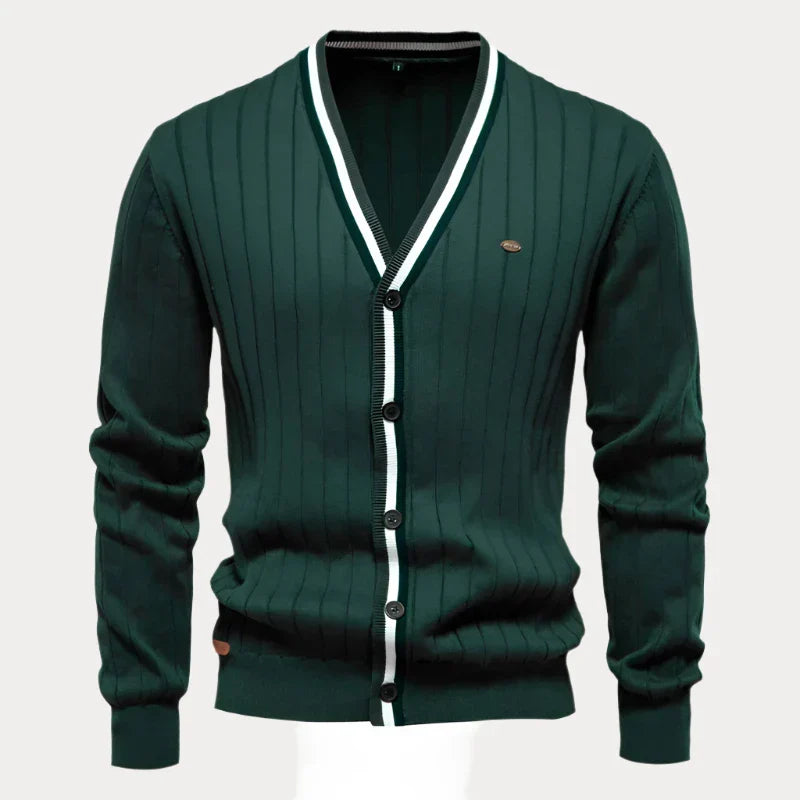 Heren vest met knoopsluiting – Stijlvol gebreid vest voor casual en formele gelegenheden