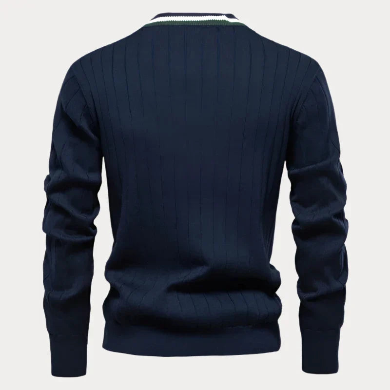 Heren vest met knoopsluiting – Stijlvol gebreid vest voor casual en formele gelegenheden