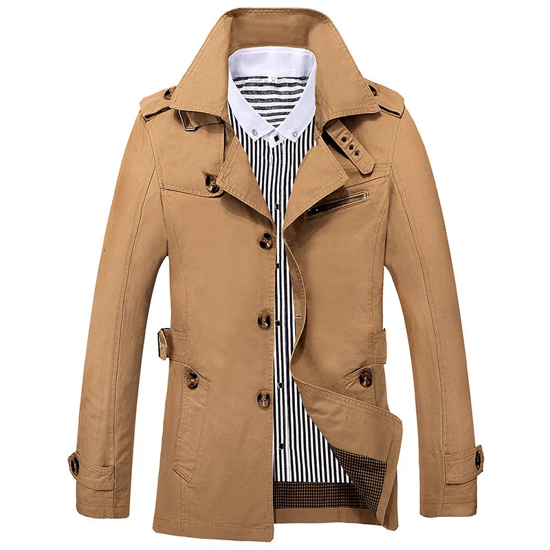 Heren Button-down Jack met Borstzak – Stijlvol en Comfortabel Overhemd