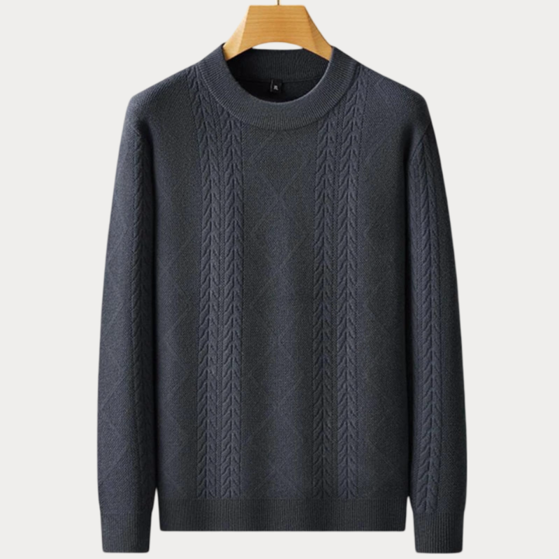 Heren Trui Ronde Hals – Comfortabele Gebreide Trui voor Herfst en Winter