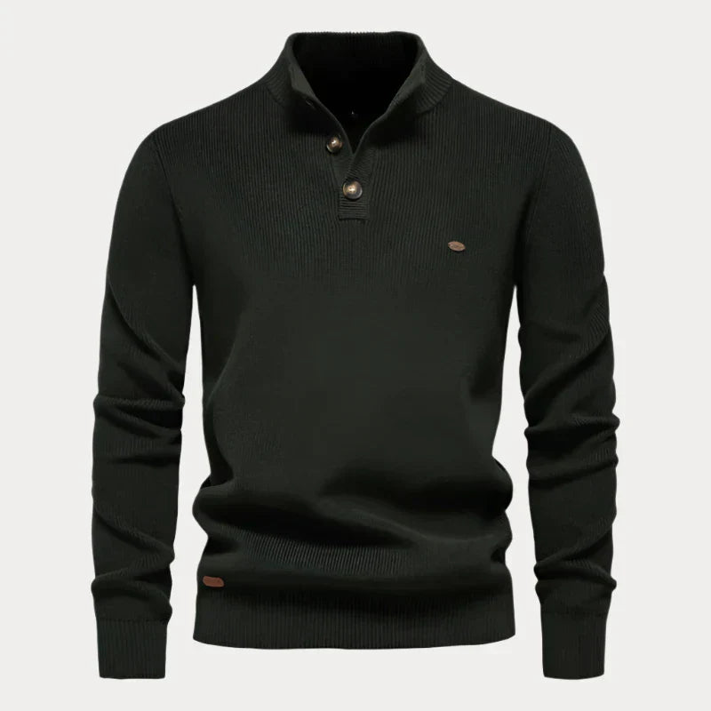 Pullover heren – Opstaande kraag, comfortabele trui voor casual en sportief gebruik