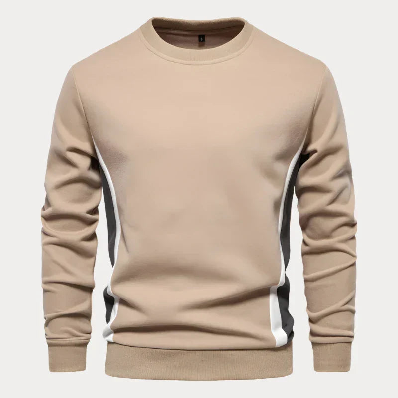 Herenpullover – Comfortabele ronde hals trui van zachte wol voor casual stijl