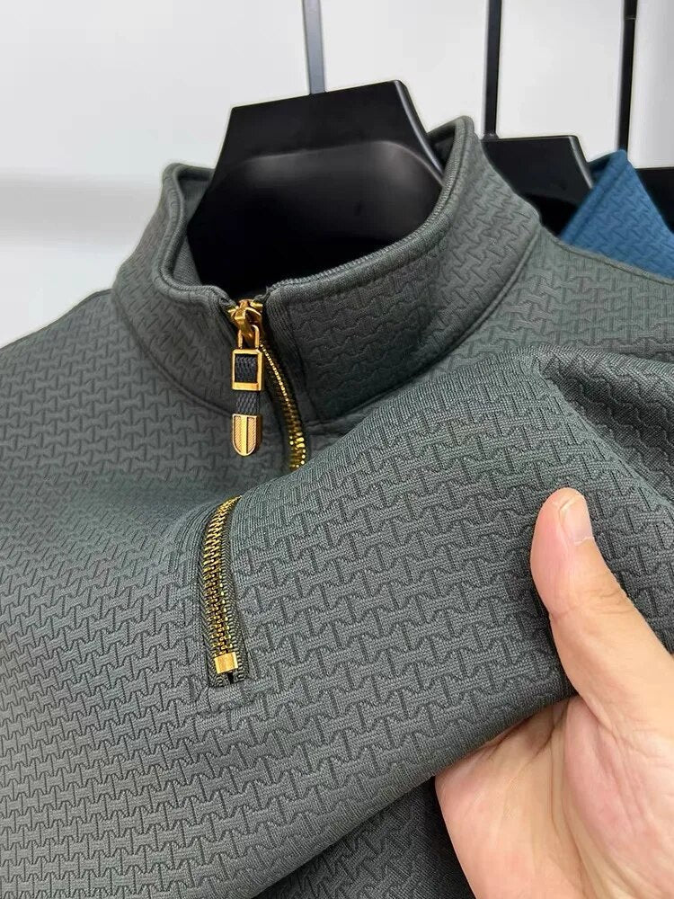 Heren Pullover met kwart rits – Comfortabele trui voor casual en sportieve stijl