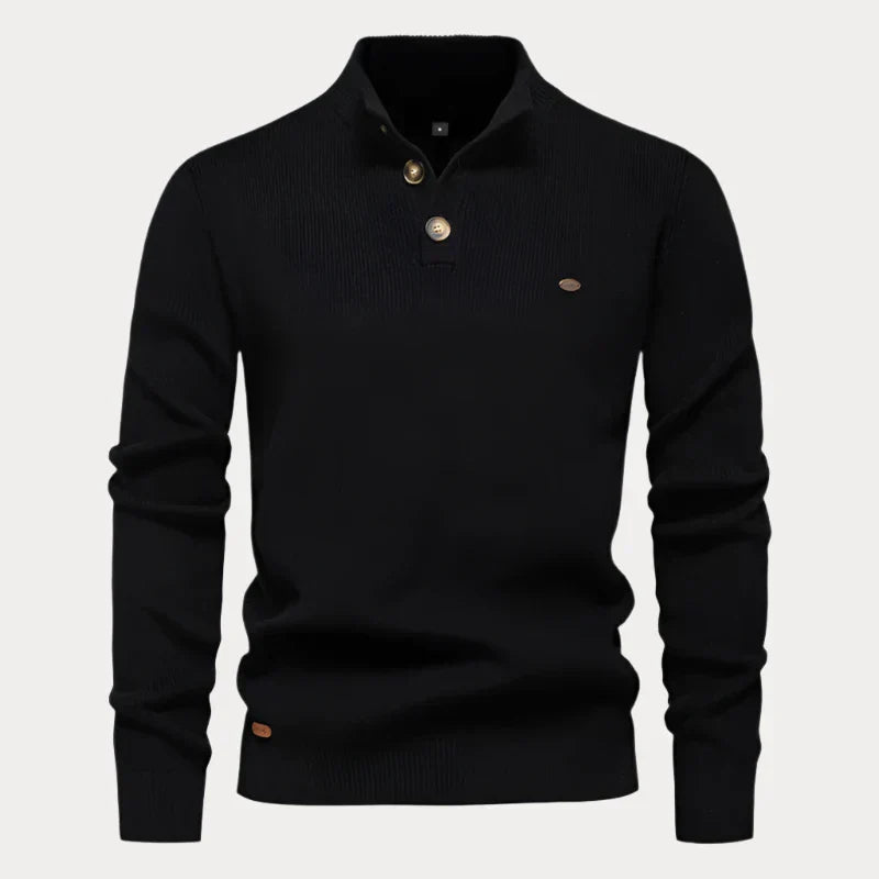 Pullover heren – Opstaande kraag, comfortabele trui voor casual en sportief gebruik