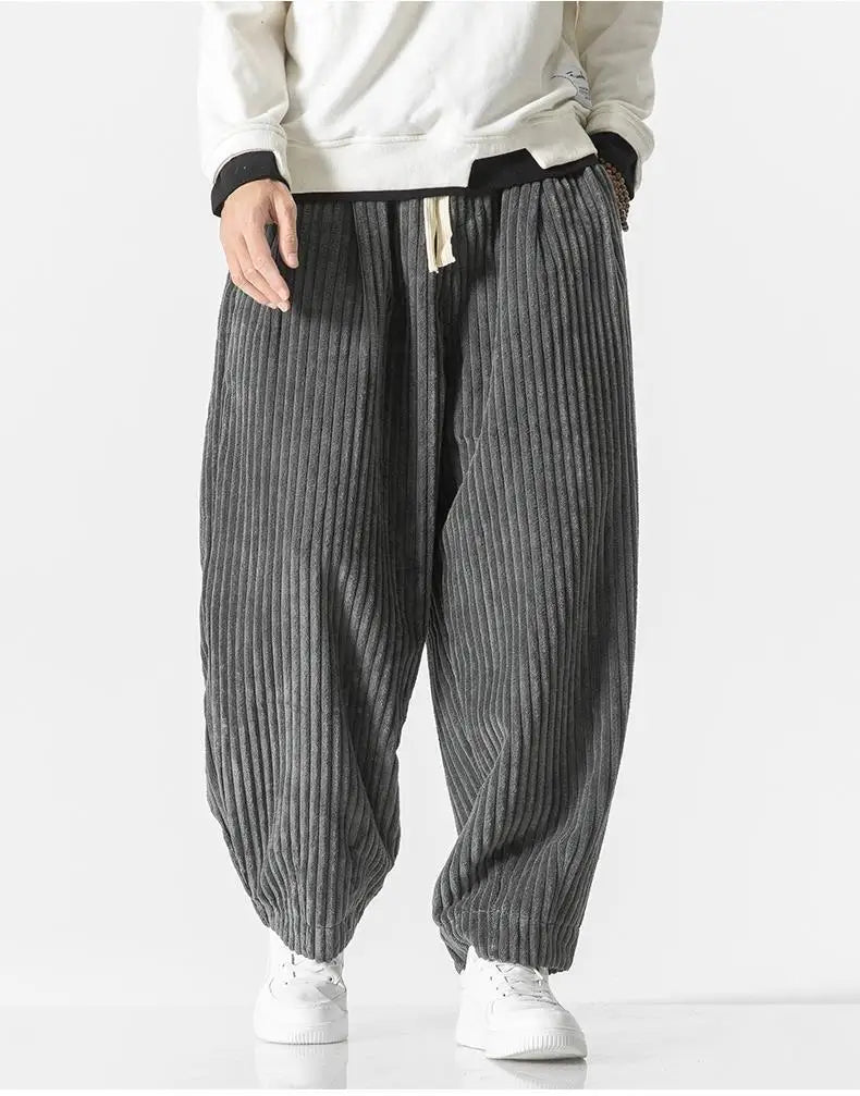 Losse Rechte Broek Heren – Comfortabele Casual Broek van Katoen voor Dagelijks Gebruik