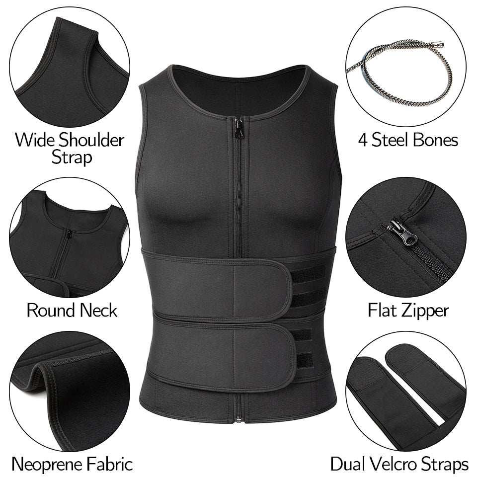 Sauna Vest Neopreen Mannen