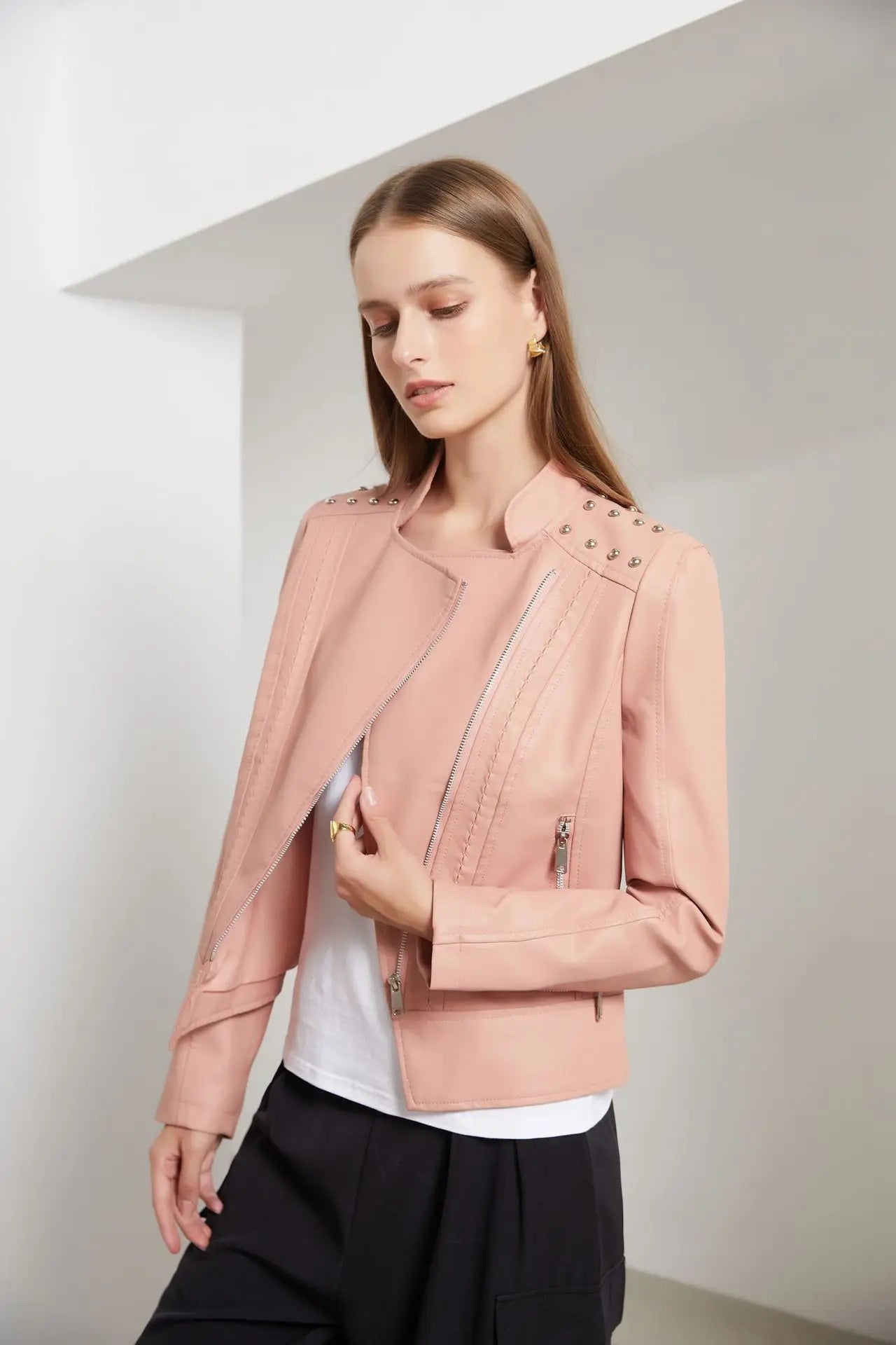 Leren Jas Dames – Elegante Damesjas van Echt Leer voor Herfst en Winter