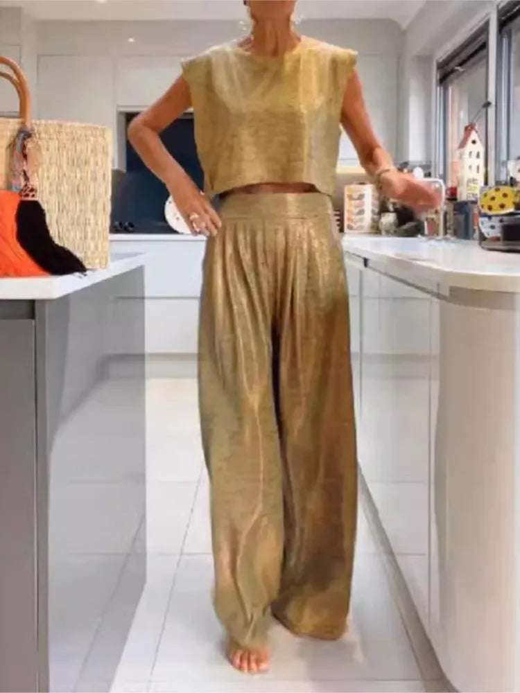 Dames set – Elegante tweedelige outfit voor feesten en casual gelegenheden