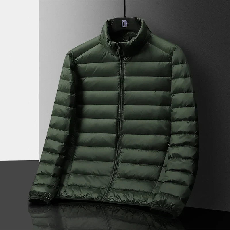 Pufferjack heren – Elegante gestikte winterjas met comfortabele pasvorm