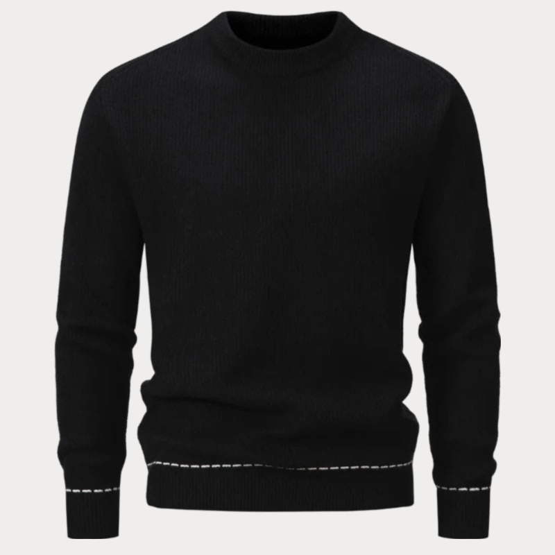 Slim Fit Trui Heren – Klassieke Gebreide Trui van Katoen voor Casual en Formeel