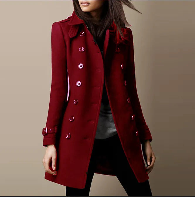 Trenchcoat Dames – Elegante lange jas van hoogwaardig materiaal voor elke gelegenheid