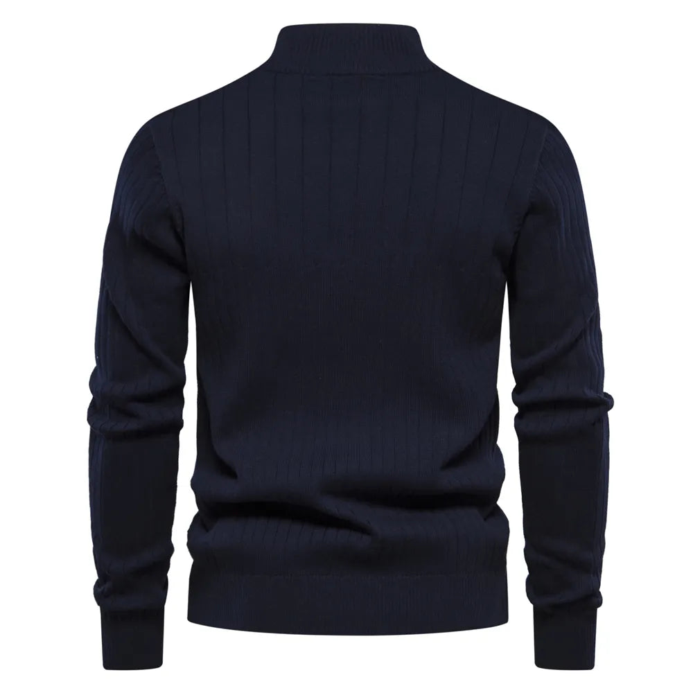 Heren Trui met Rits – Comfortabele en Stijlvolle Trui voor Herfst en Winter