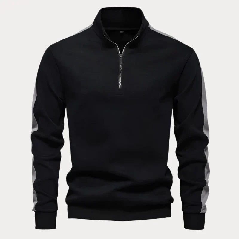 Heren Quarter Zip Pullover - Comfortabele en Stijlvolle Trui voor Vrije Tijd