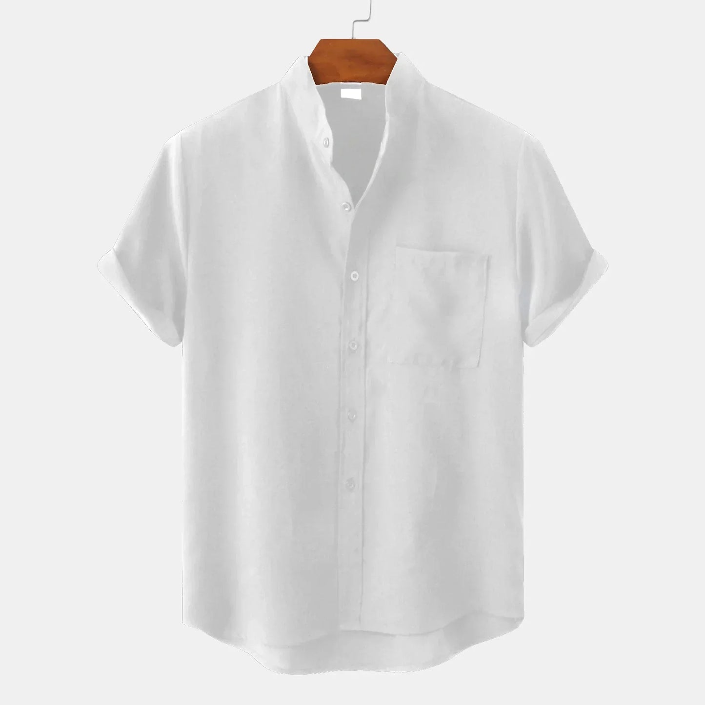 Heren Casual Hemd met Knopsluiting – Stijlvol en Comfortabel Katoenen Overhemd