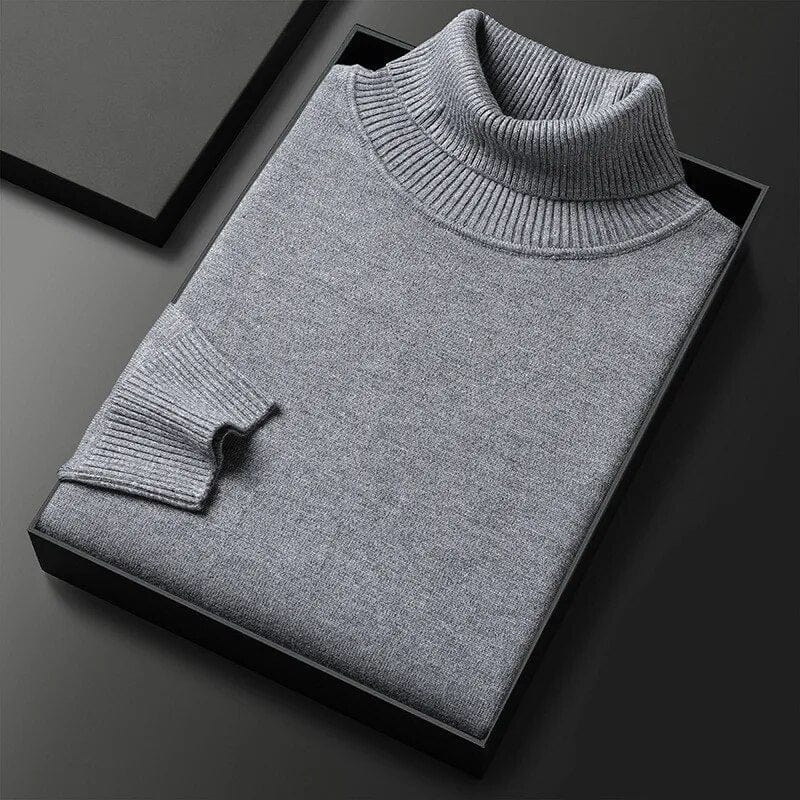 Heren Coltrui – Warme gebreide trui met ronde hals en casual stijl