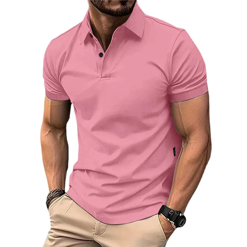 Zomer Polo Heren – Korte Mouwen, Comfortabele Katoenen Poloshirt voor Casual Dagen