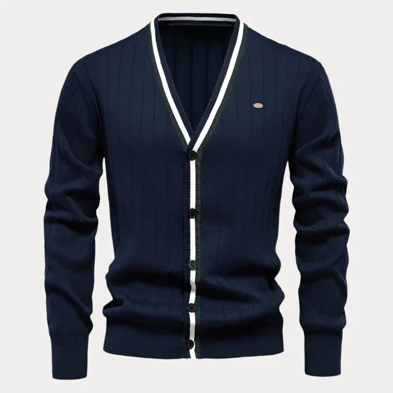 Heren vest met knoopsluiting – Stijlvol gebreid vest voor casual en formele gelegenheden