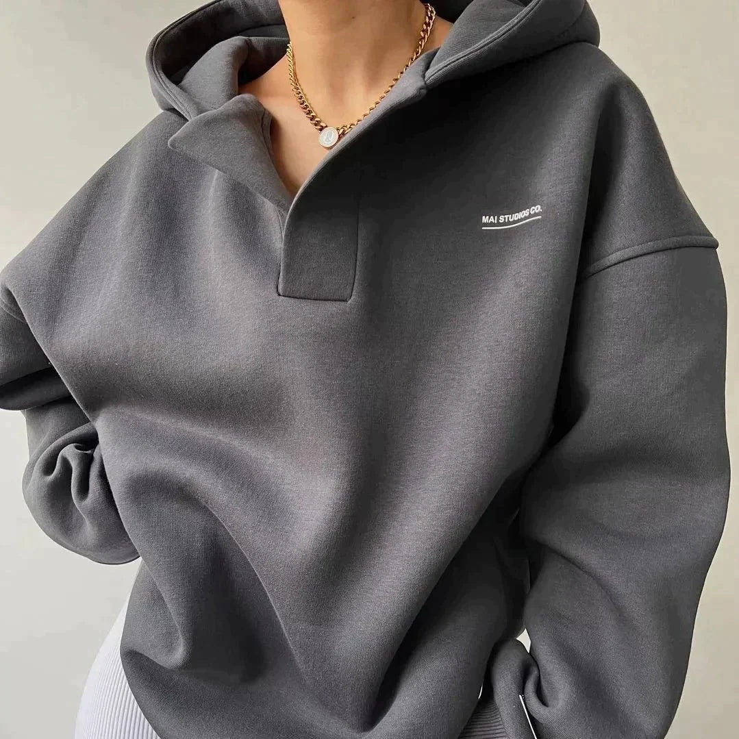Oversized V-hals Trui Dames – Comfortabele Trui voor Casual en Feestelijke Gelegenheden