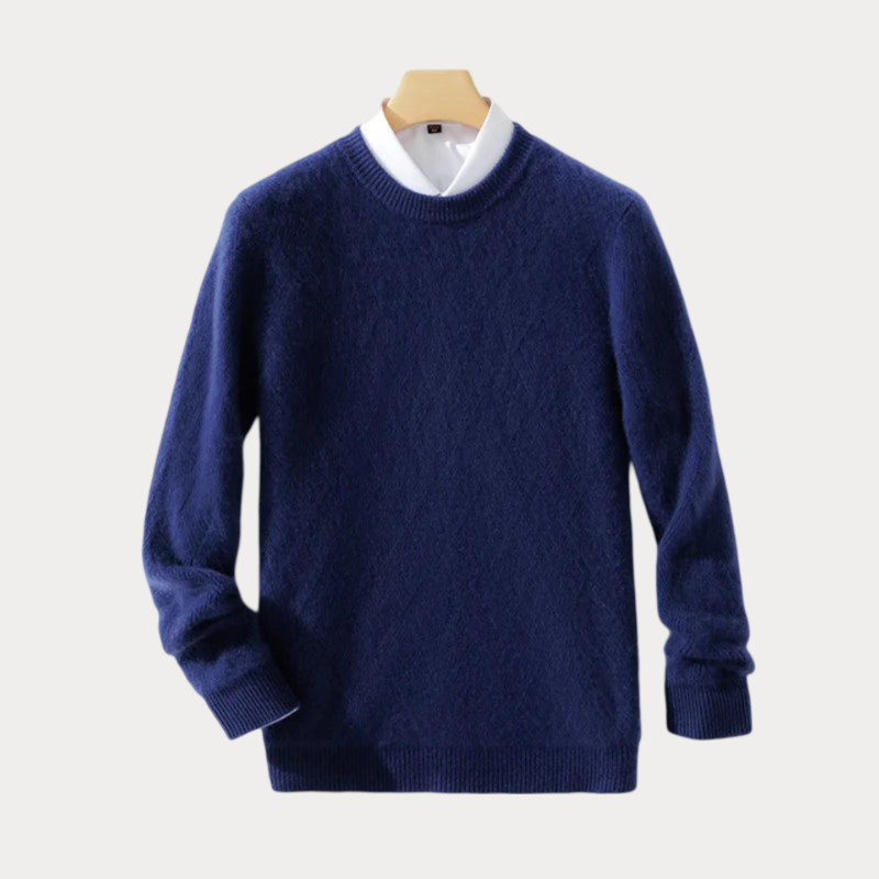 Heren Trui Ronde Hals – Comfortabele Trui van Katoen voor Casual Stijl