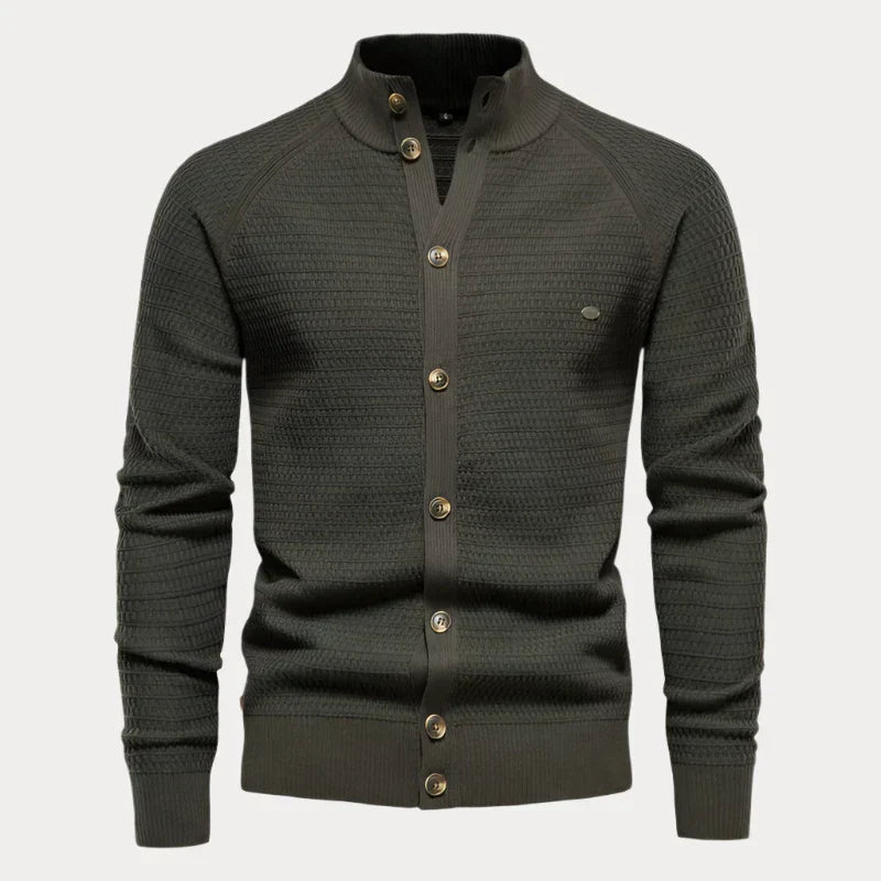 Heren Pullover met Knopfleiste – Comfortabele Trui voor Casual en Formele Gelegenheden