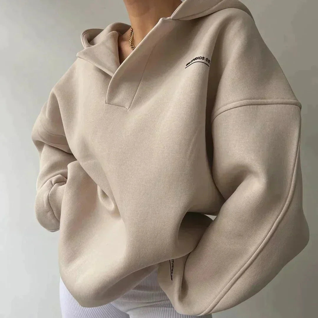 Oversized V-hals Trui Dames – Comfortabele Trui voor Casual en Feestelijke Gelegenheden