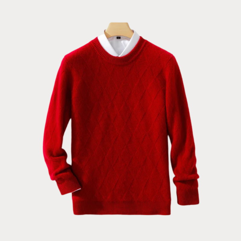 Heren Trui Ronde Hals – Comfortabele Trui van Katoen voor Casual Stijl