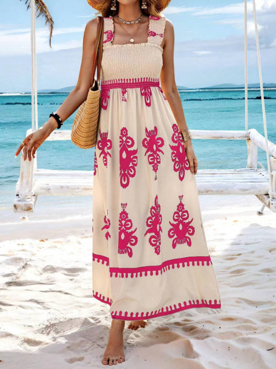 Zomerjurk Maxi voor Vrouwen – Flatterende Lange Jurk met Elegante Snit