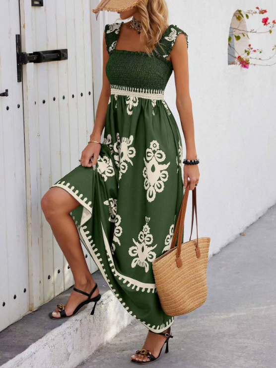 Zomerjurk Maxi voor Vrouwen – Flatterende Lange Jurk met Elegante Snit