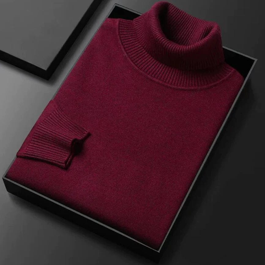 Heren Coltrui – Warme gebreide trui met ronde hals en casual stijl