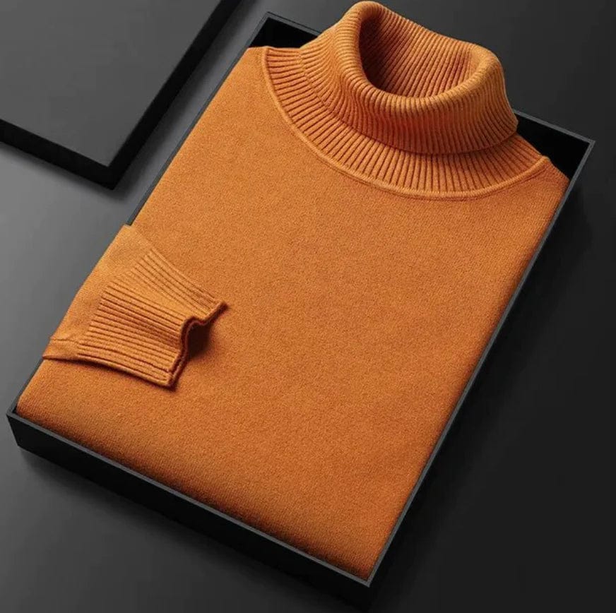 Heren Coltrui – Warme gebreide trui met ronde hals en casual stijl