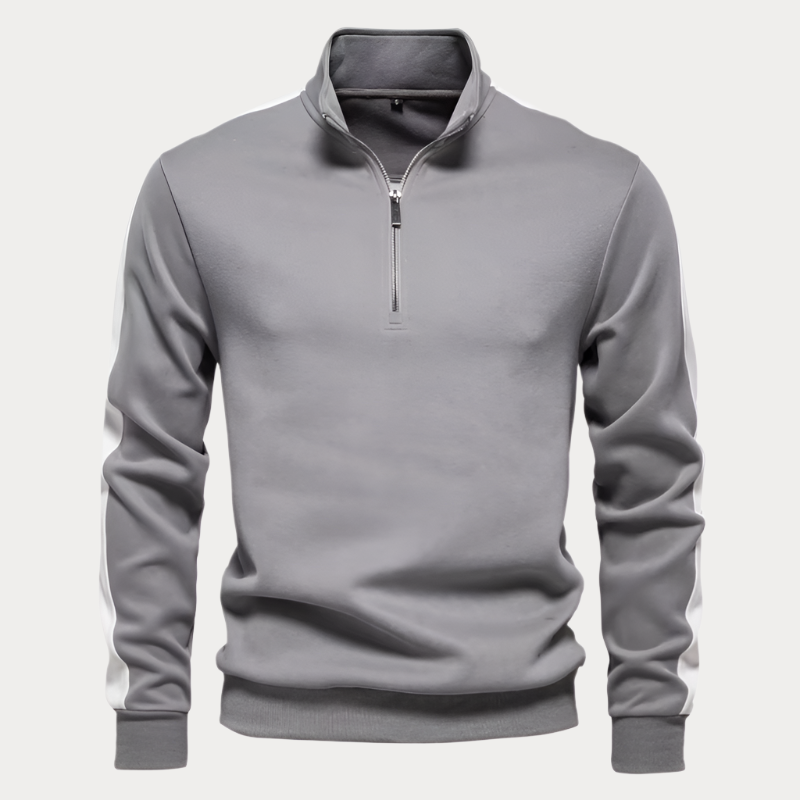 Heren Quarter Zip Pullover - Comfortabele en Stijlvolle Trui voor Vrije Tijd