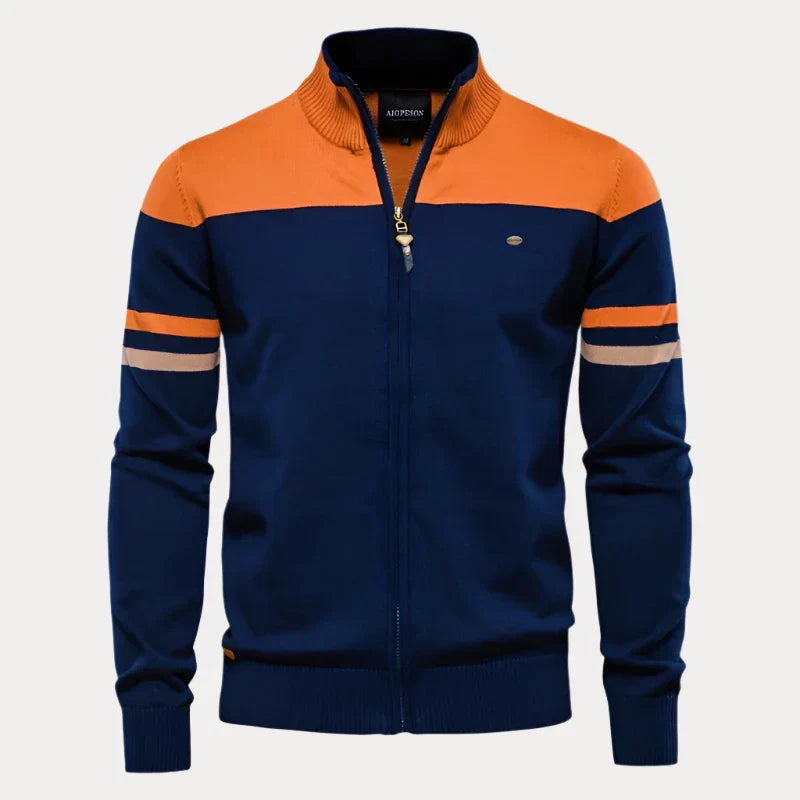 Heren cardigan rits – Comfortabele gebreide cardigan voor casual en formele looks