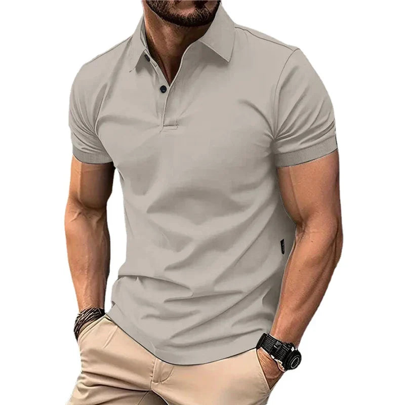 Zomer Polo Heren – Korte Mouwen, Comfortabele Katoenen Poloshirt voor Casual Dagen
