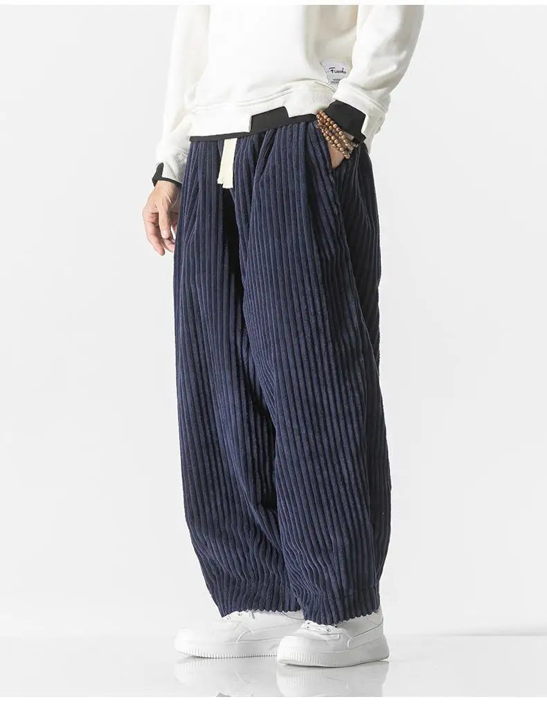 Losse Rechte Broek Heren – Comfortabele Casual Broek van Katoen voor Dagelijks Gebruik