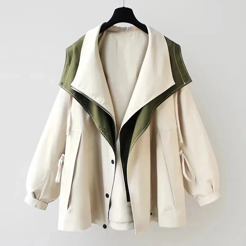 Trenchcoat dames – Elegante lange jas van hoogwaardige stof voor herfst en winter